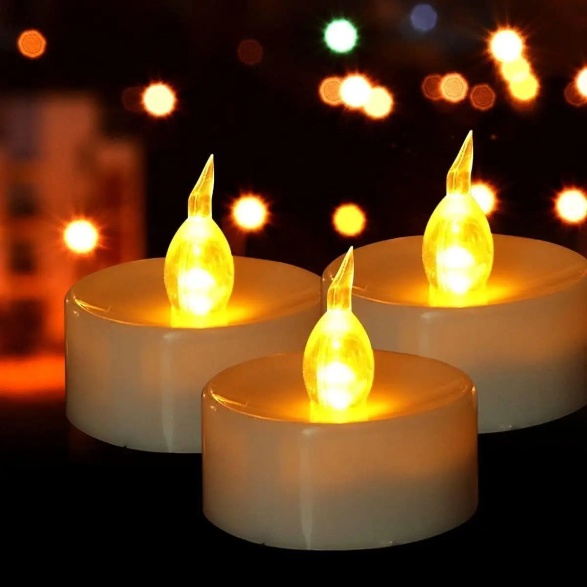Creative Flameless LED Tea Light Candles - Warm White for Home Decor 6