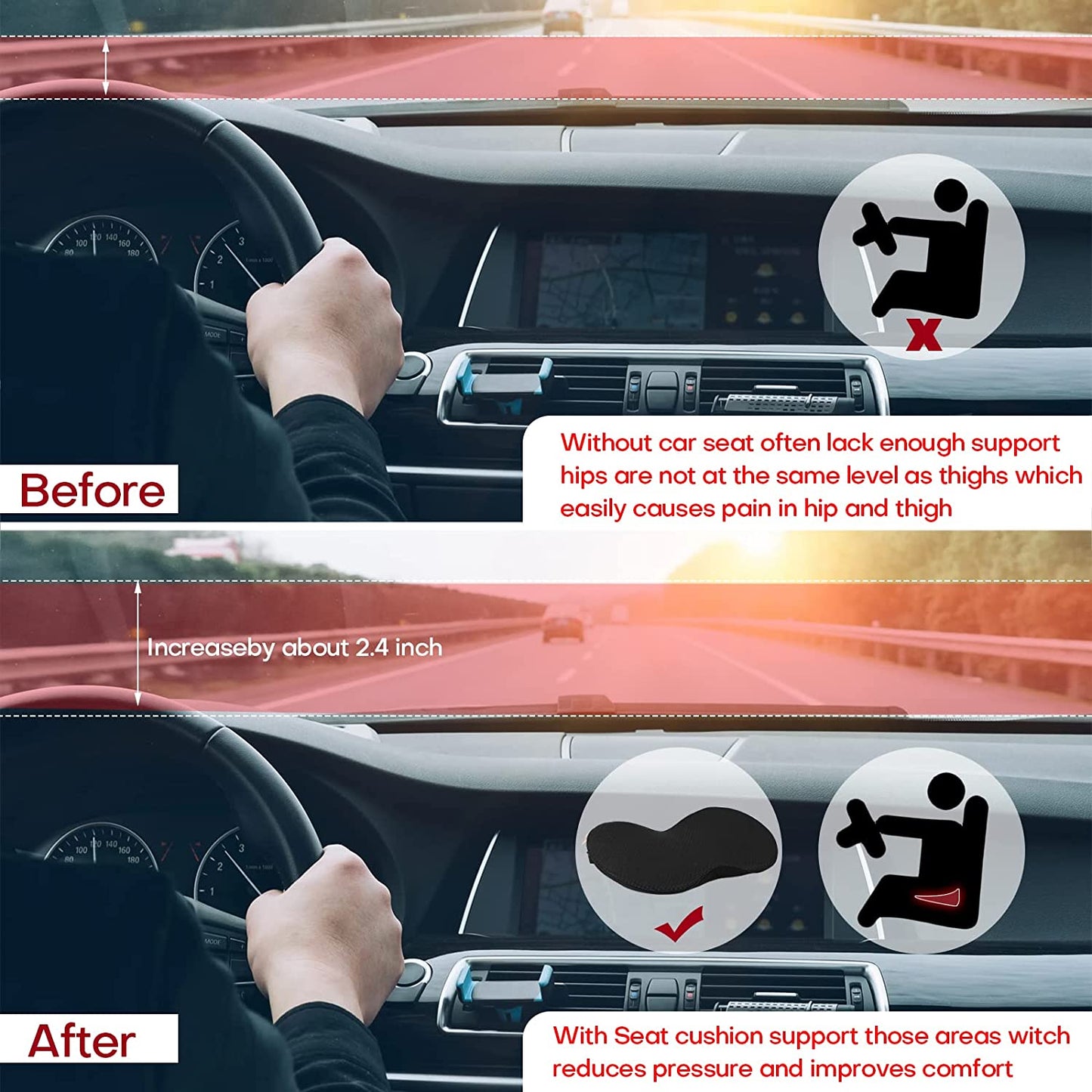 DRIVERLIFT – Car Seat Cushion 7