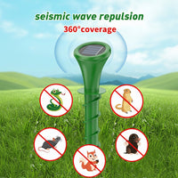 VERDAGUARD – Solar Mole Repellent with Silent Vibration for Eco-Friendly Garden Protection