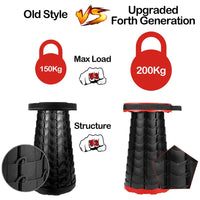 STACKSEAT – Sgabello da Campeggio Telescopico Portatile