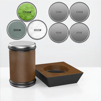 Diasharp - Precision Rolling Knife Sharpener with Diamond Grinder & Wooden Base 4