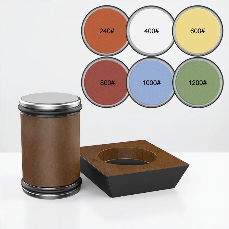 Diasharp - Precision Rolling Knife Sharpener with Diamond Grinder & Wooden Base 7