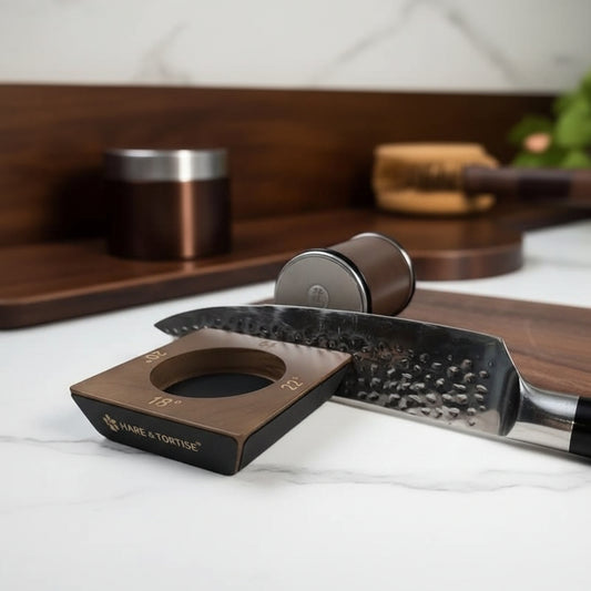 Diasharp - Precision Rolling Knife Sharpener with Diamond Grinder & Wooden Base 8
