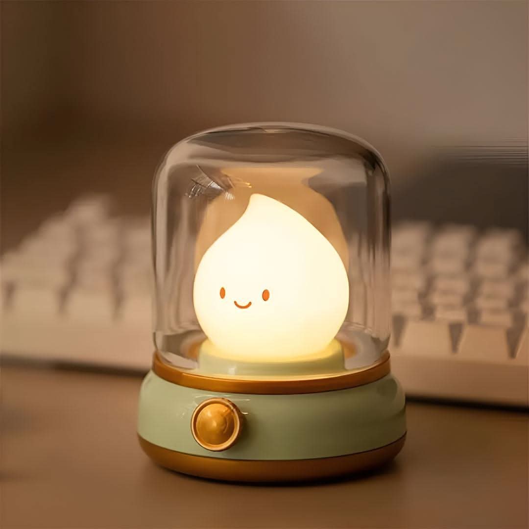 SOMNIFLORA – USB Bedside Lamp for Soothing Light and Sound