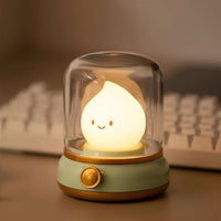 SOMNIFLORA – USB Bedside Lamp for Soothing Light and Sound