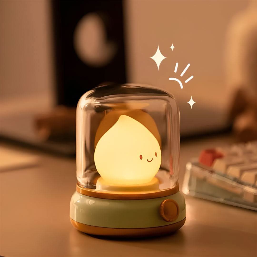 SOMNIFLORA – USB Bedside Lamp for Soothing Light and Sound