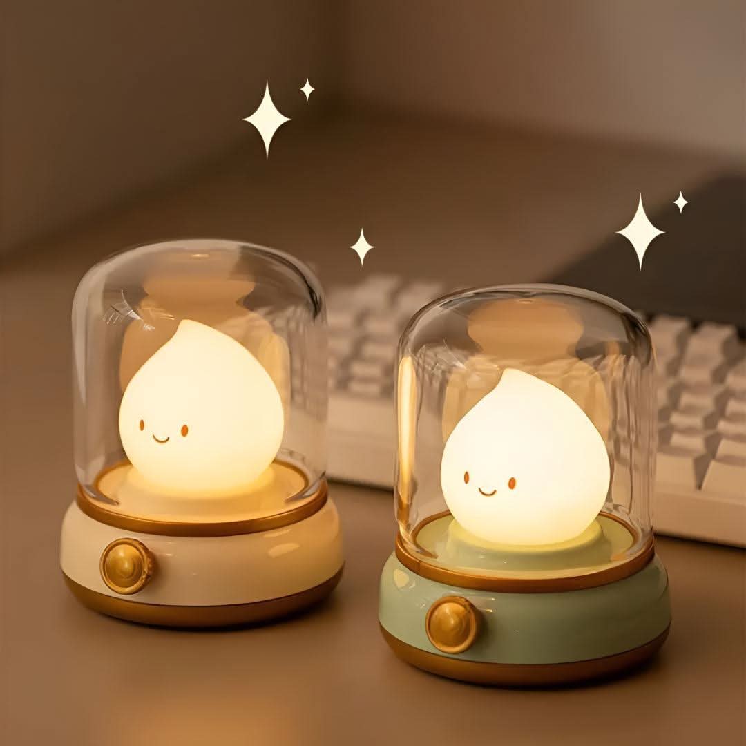 SOMNIFLORA – USB Bedside Lamp for Soothing Light and Sound