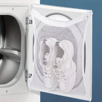 Durable Shoe Wash Bag Set - Mesh Laundry Bag for Washing Shoes with Zipper & Strap 0