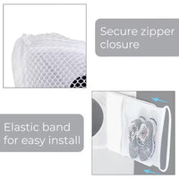 Durable Shoe Wash Bag Set - Mesh Laundry Bag for Washing Shoes with Zipper & Strap 5