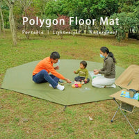 Durable Waterproof Camping Mat - Lightweight Oxford Groundsheet with Stakes 3