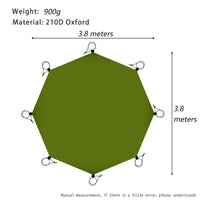 Durable Waterproof Camping Mat - Lightweight Oxford Groundsheet with Stakes 8