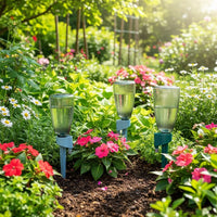 EcoGardener - Adjustable Self-Watering Spikes for Indoor & Outdoor Plants, 500ml Capacity, Customizable Drip Control 0
