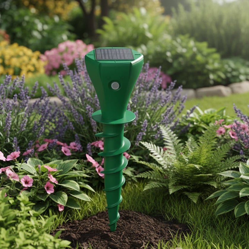 EcoGuard - Solar Mole Repellent with Silent Vibration for Garden Protection 1