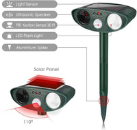 EcoGuard - Solar Ultrasonic Deer Repellent 4 Pack - Motion Activated Deterrent 2