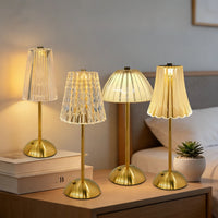 Elegant Acrylic Rechargeable Table Lamp with Touch Sensor & Dimmable Light 0
