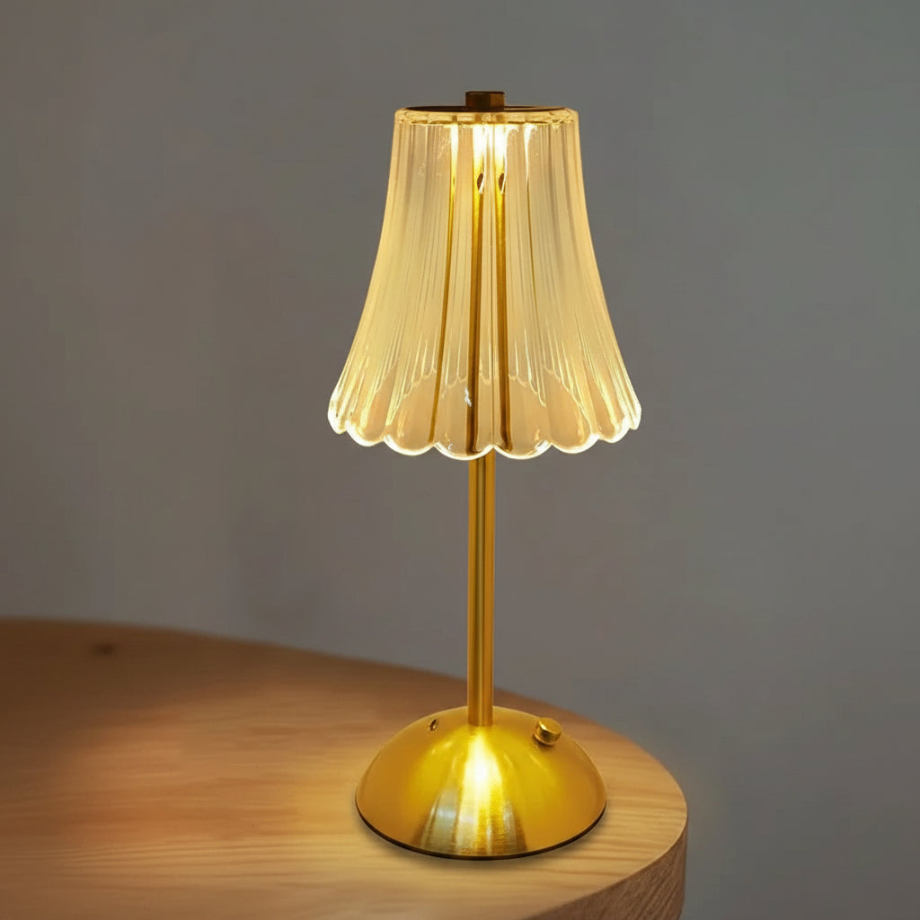 Elegant Acrylic Rechargeable Table Lamp with Touch Sensor & Dimmable Light 7