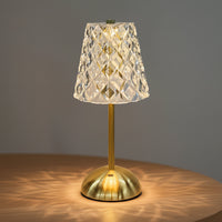 Elegant Acrylic Rechargeable Table Lamp with Touch Sensor & Dimmable Light 8