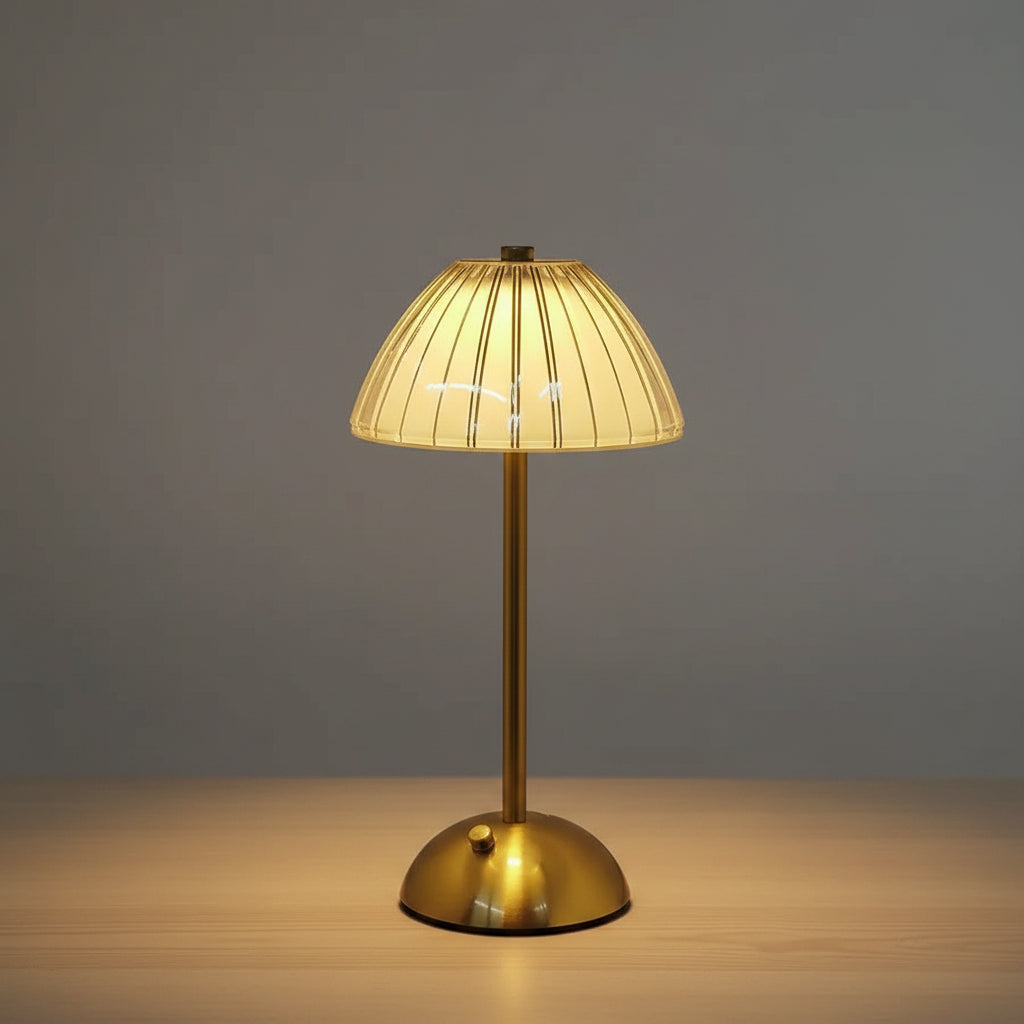 Elegant Acrylic Rechargeable Table Lamp with Touch Sensor & Dimmable Light 9