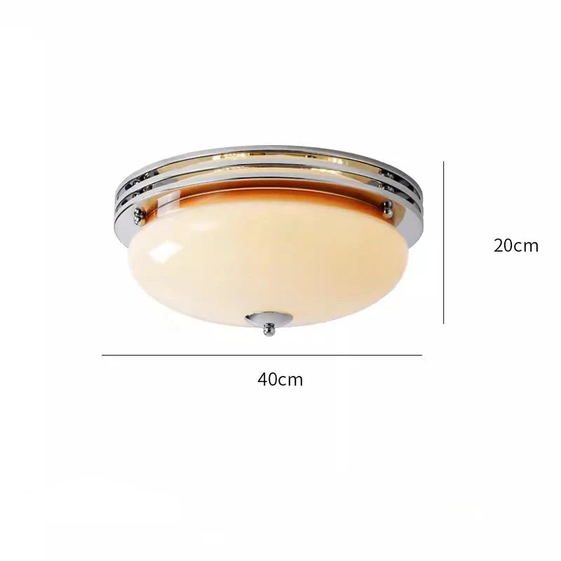 Elegant Bauhaus Flush Mount Ceiling Light - Milk Coffee Glass Shade for Modern Spaces 6