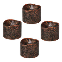 Elegant LED Flameless Tea Candles - 4Pcs Glitter Flickering Lamps for Home & Events 1