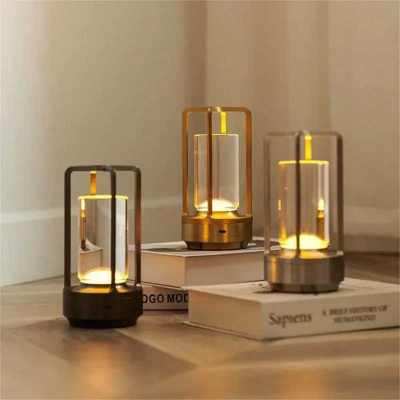 Elegant LED Touch Sensor Rechargeable Table Lamp for Home & Hospitality 5