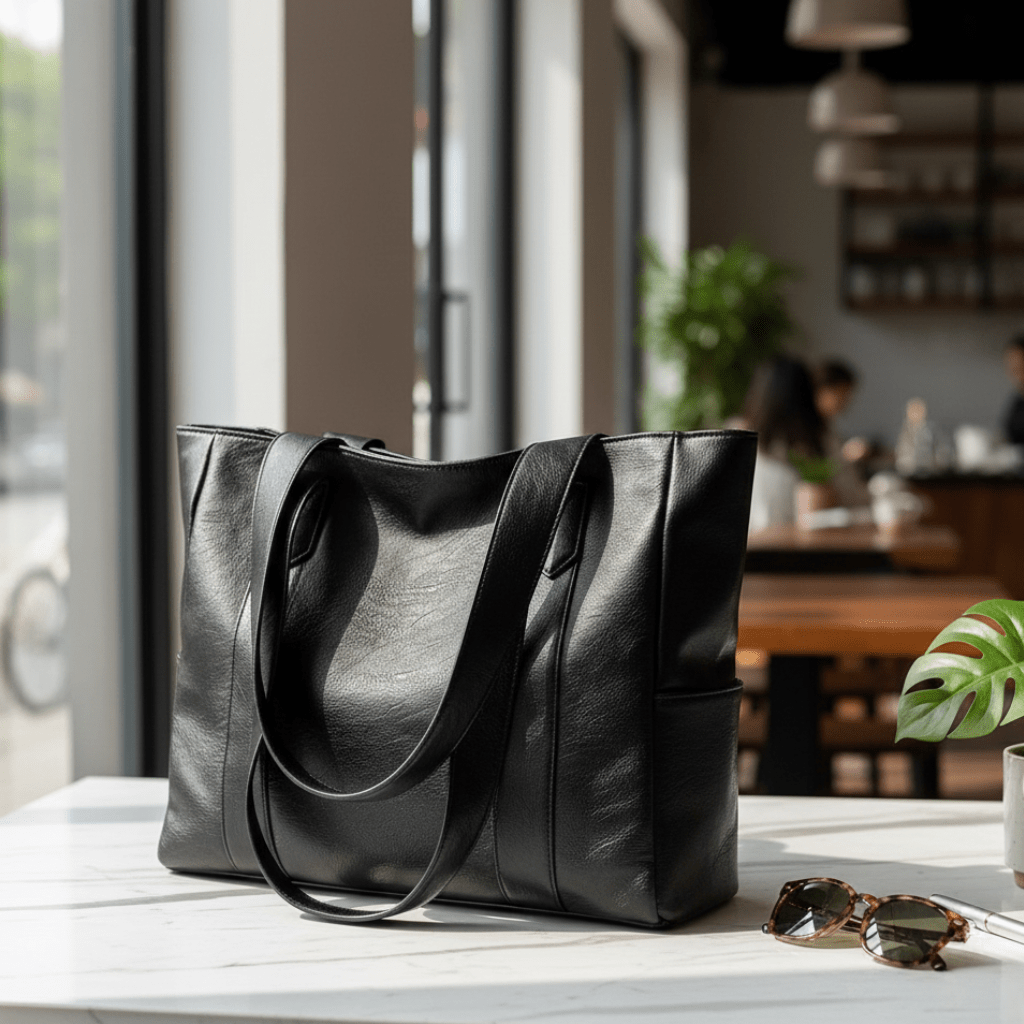 Elegant Vintage Leather Shoulder Bag - Spacious PU Leather Shoulder Bags for Women 0