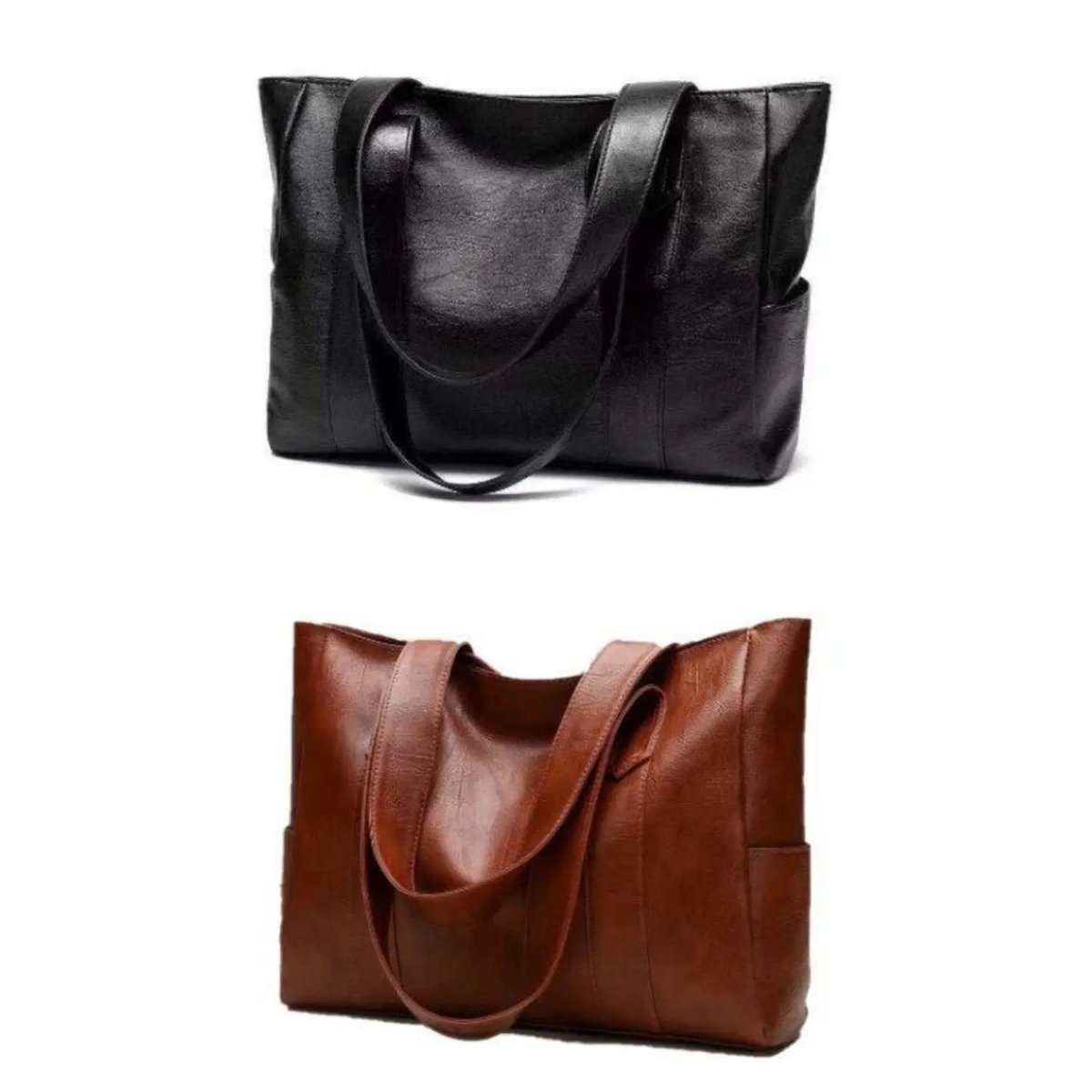 Elegant Vintage Leather Shoulder Bag - Spacious PU Leather Shoulder Bags for Women 7