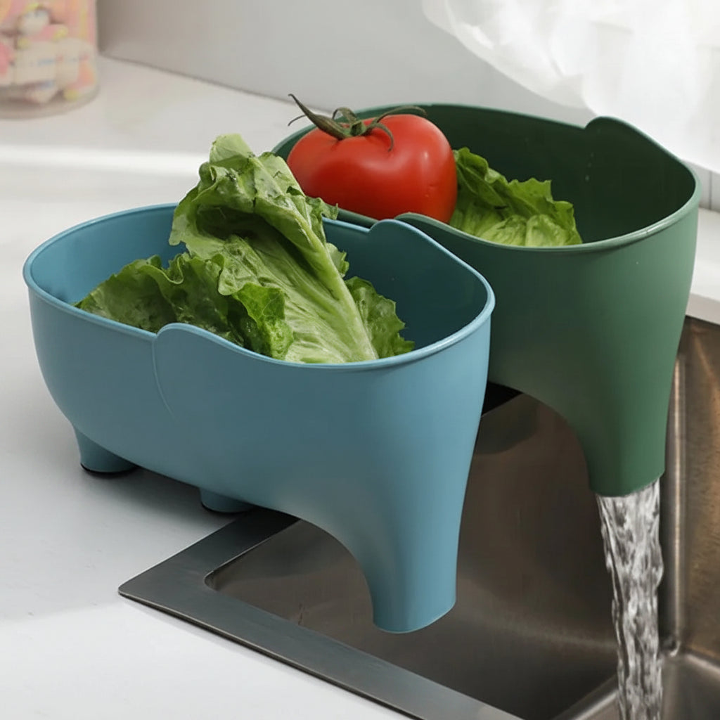 Elephant-Shaped Kitchen Sink Strainer - Multi-Purpose Drain Basket for Easy Cleaning 0