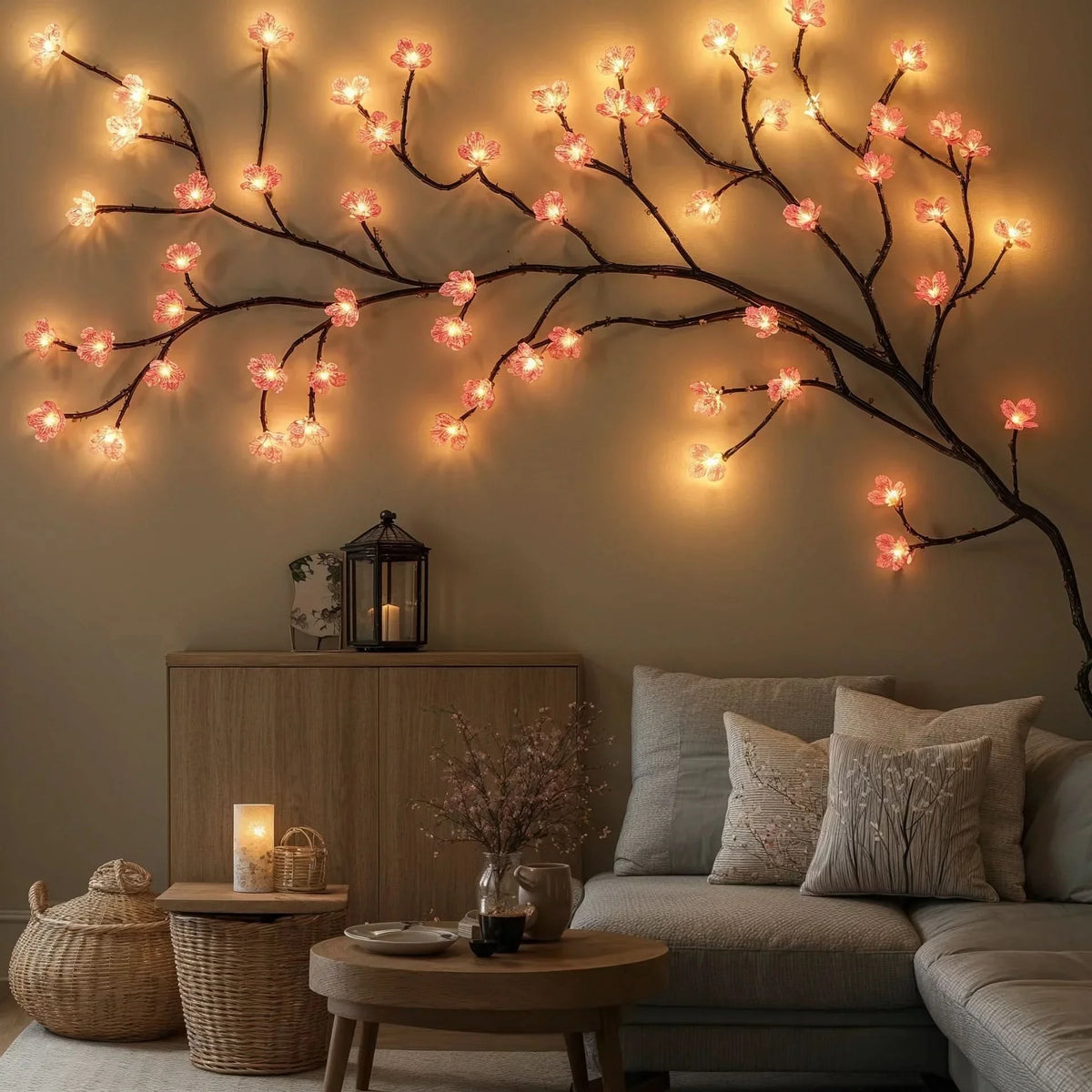 PETALMORIA – Cherry Blossom String Lights for Soft Evening Glow