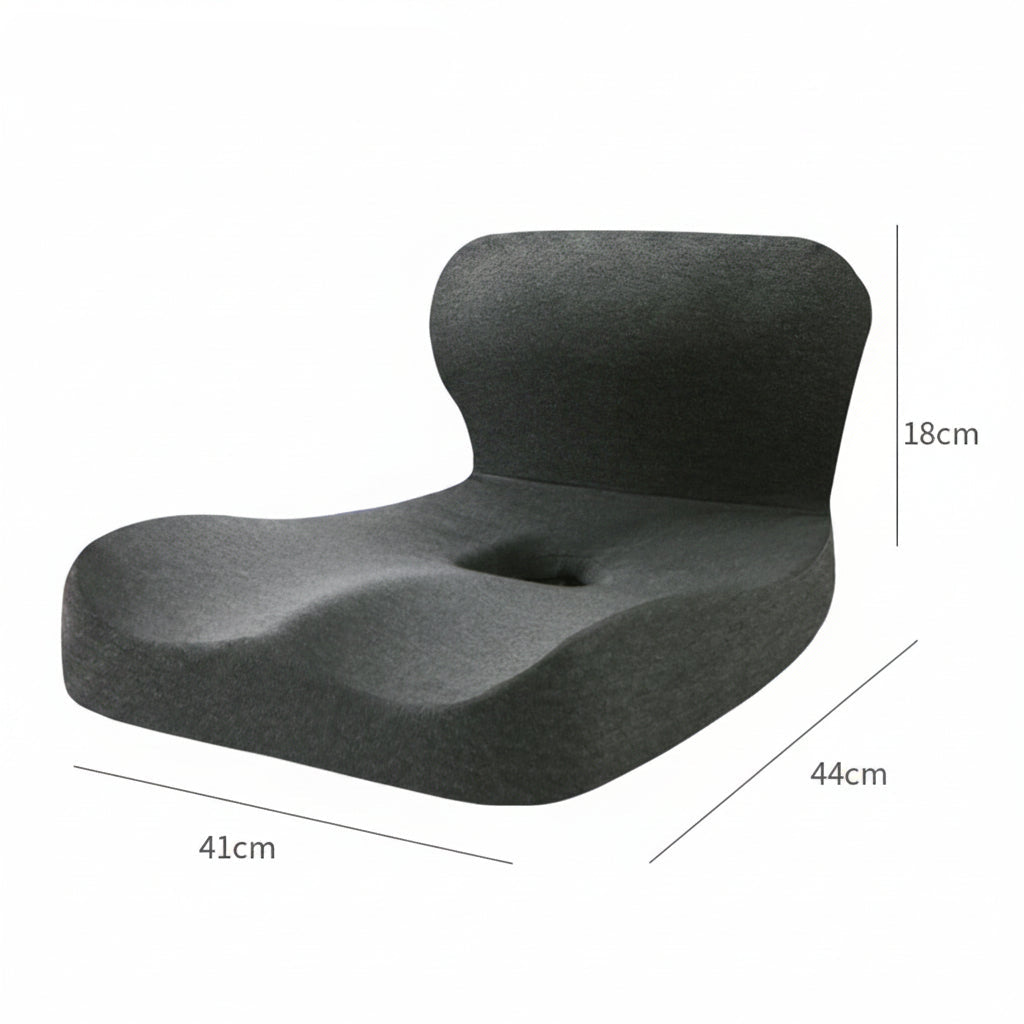 ErgoComfort L Shape Memory Foam Seat Cushion for Orthopedic Support and Pressure Relief 0