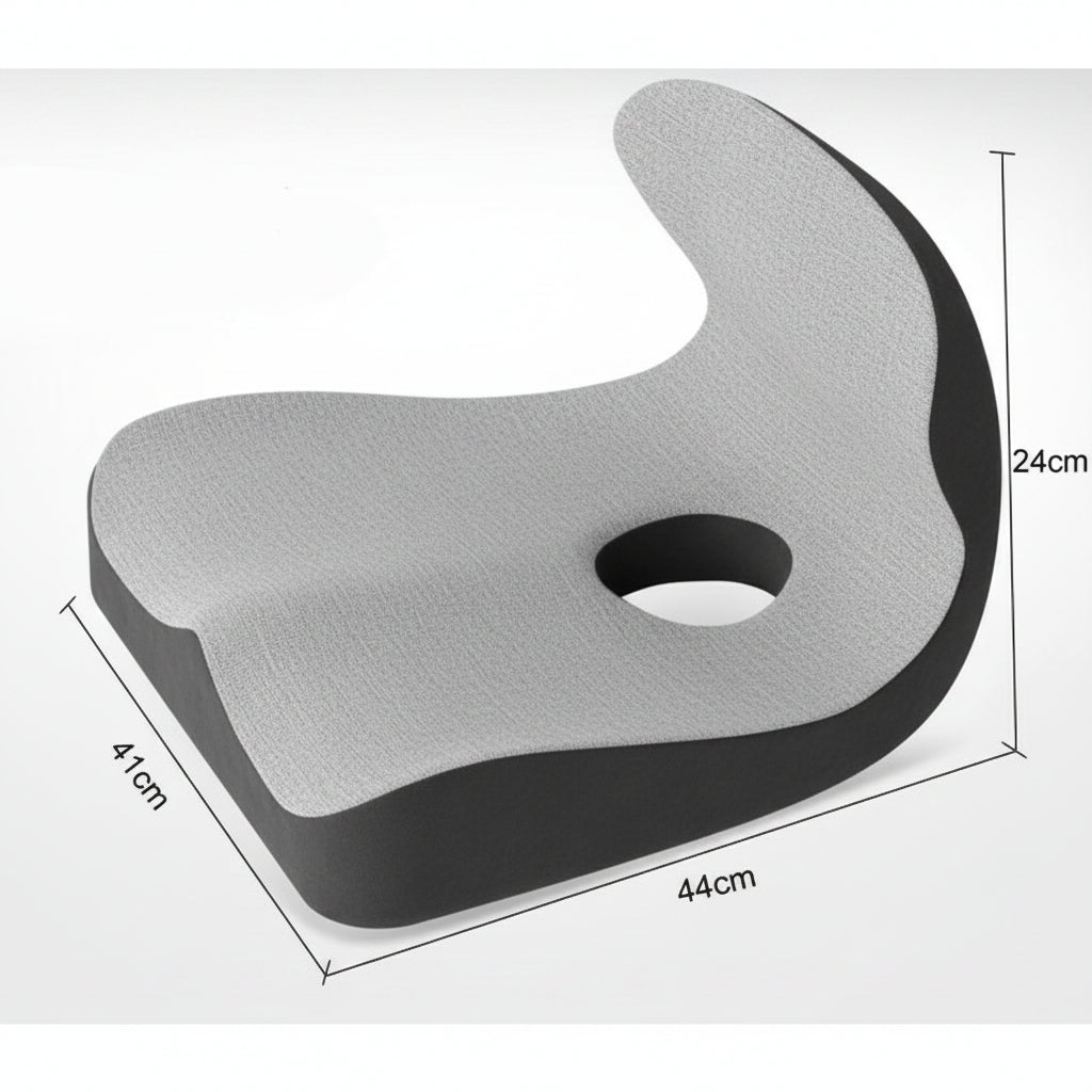 ErgoComfort L Shape Memory Foam Seat Cushion for Orthopedic Support and Pressure Relief 5