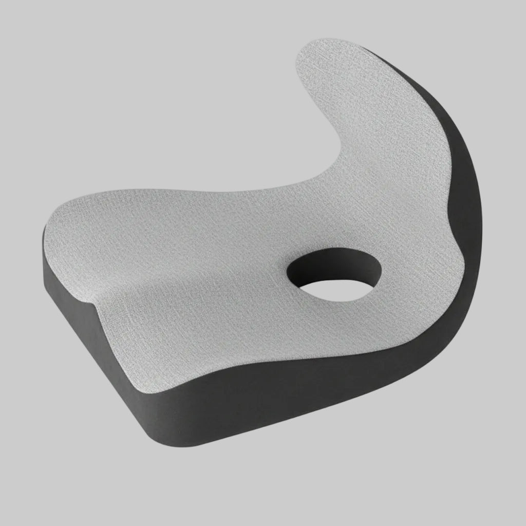 ERGOCURVE – L-Shaped Memory Foam Orthopedic Seat Cushion for Pressure Relief