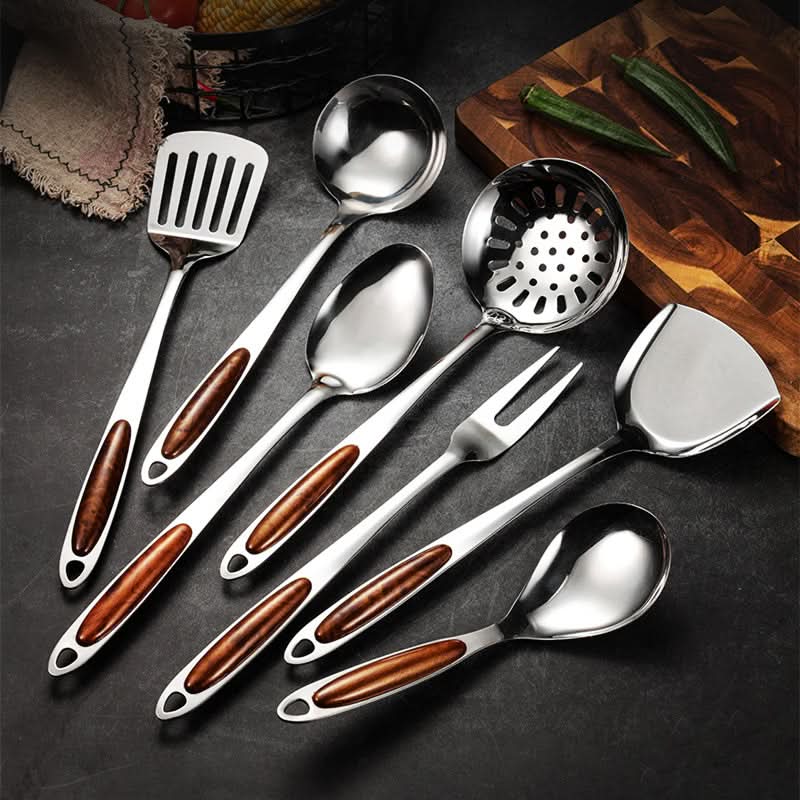 Ergonomic Stainless Steel Kitchen Utensil Set - Best Cooking Utensils for Precision 1