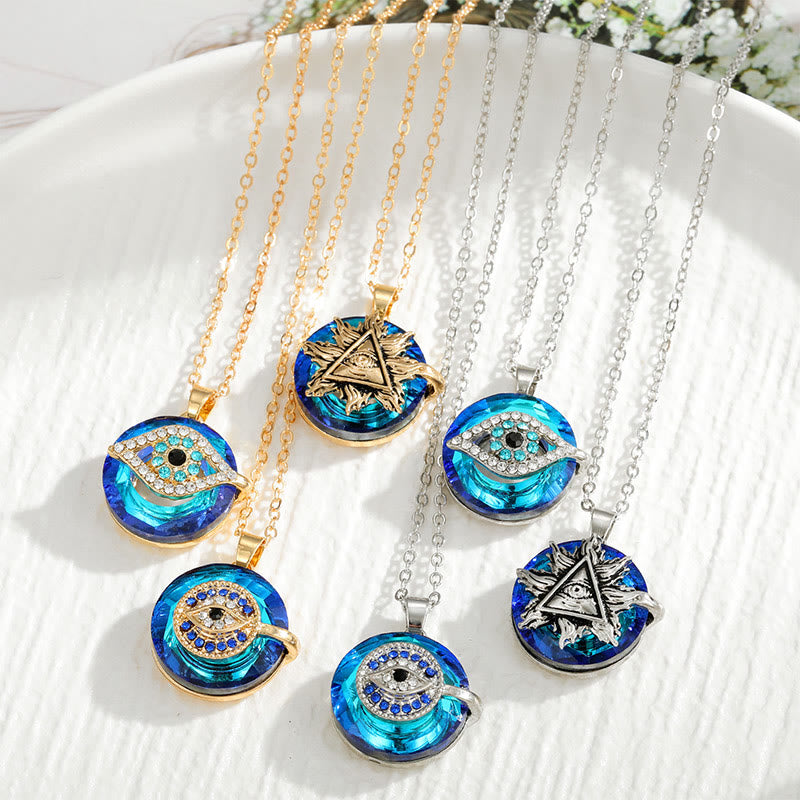 Evil Eye Necklace - Spiritual Protection Amulet with Adjustable Silver Chain 1