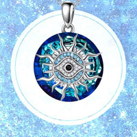 Evil Eye Necklace - Spiritual Protection Amulet with Adjustable Silver Chain 3