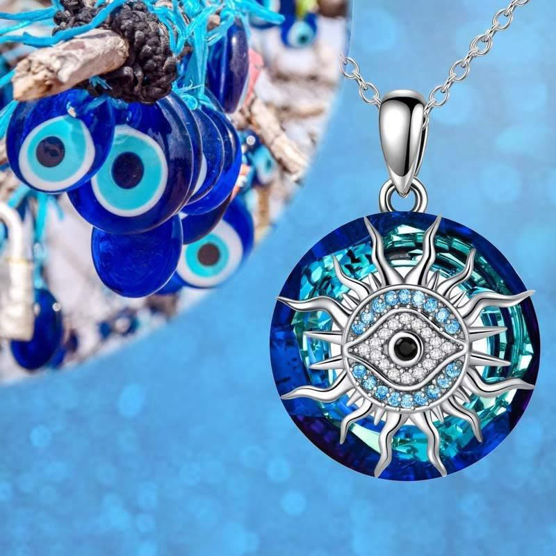 Evil Eye Necklace - Spiritual Protection Amulet with Adjustable Silver Chain 4