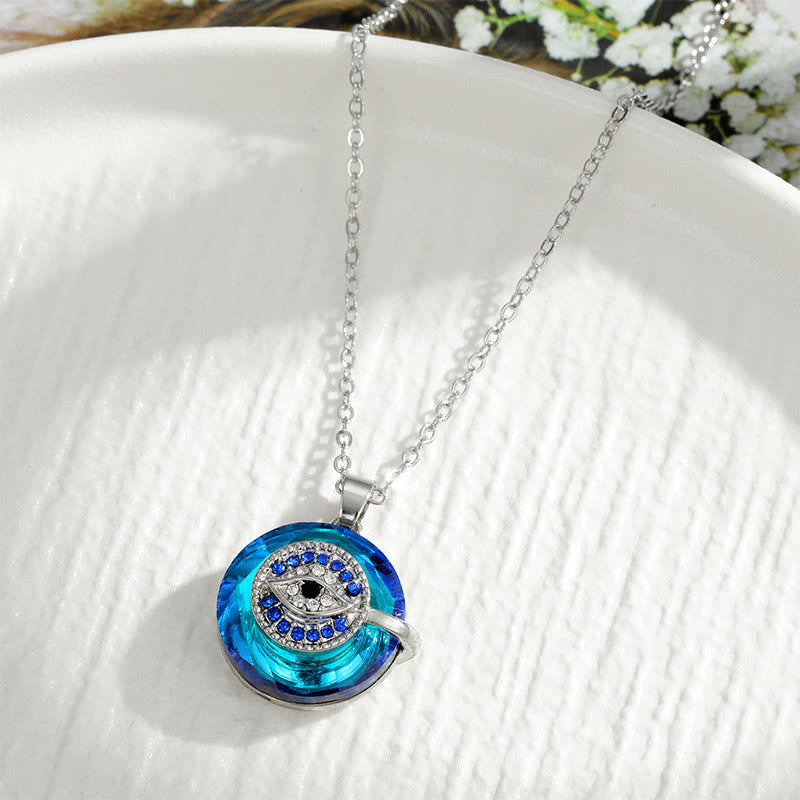 Evil Eye Necklace - Spiritual Protection Amulet with Adjustable Silver Chain 7