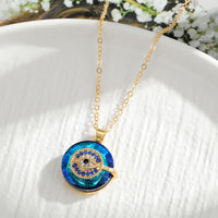 Evil Eye Necklace - Spiritual Protection Amulet with Adjustable Silver Chain 8