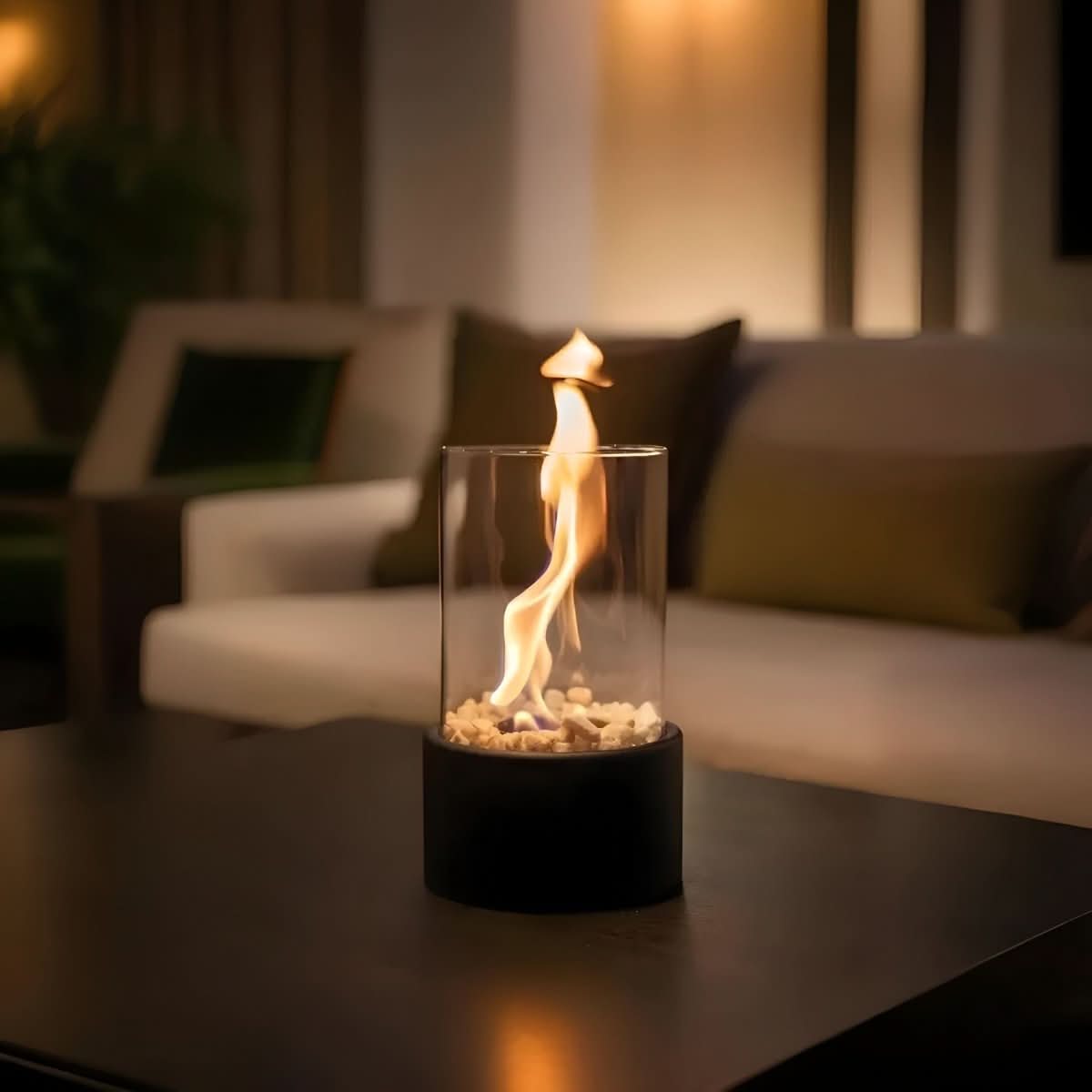 FLAMECORE - Portable Tabletop Fireplace for Clean-Burning Ambient Lighting 2
