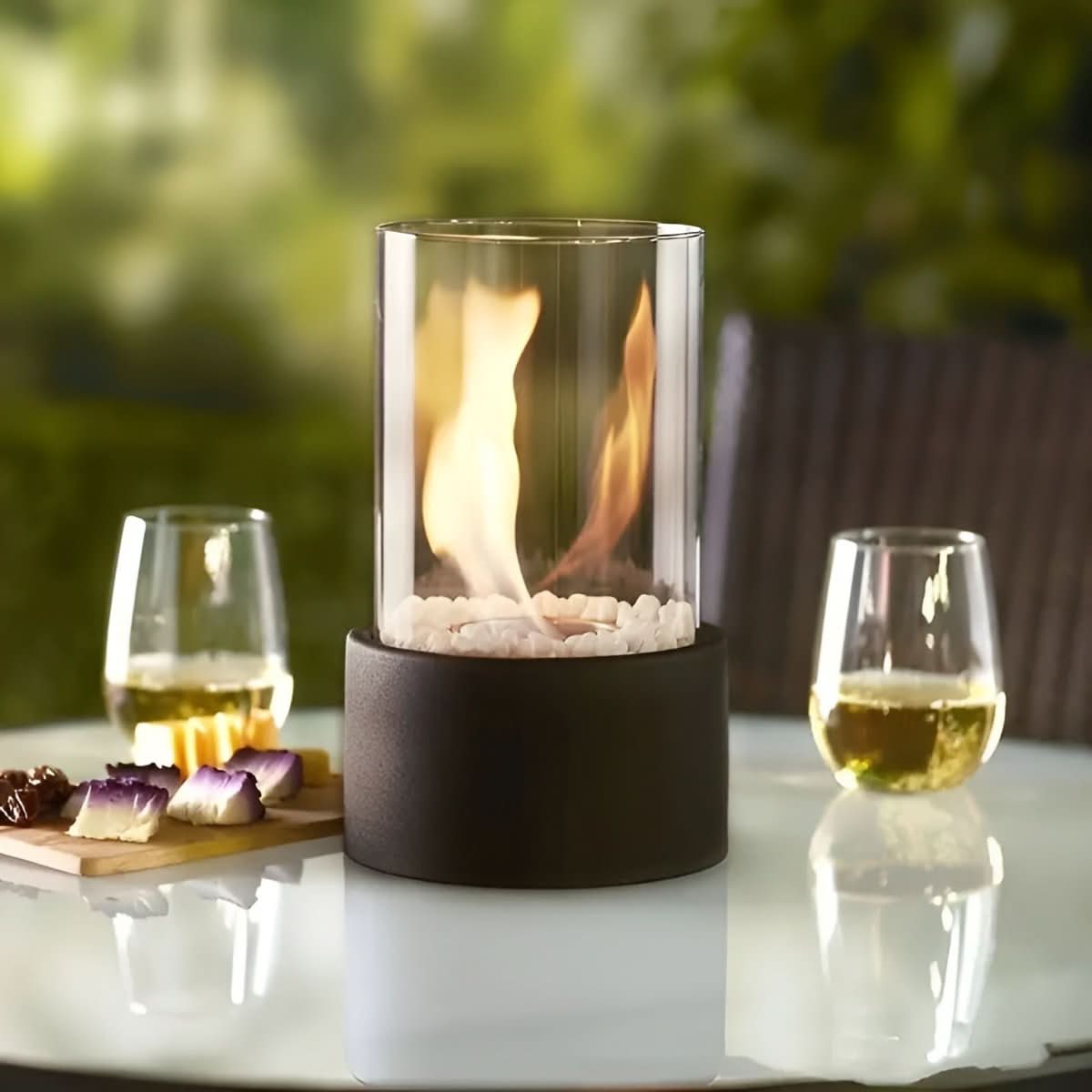FLAMECORE - Portable Tabletop Fireplace for Clean-Burning Ambient Lighting 6