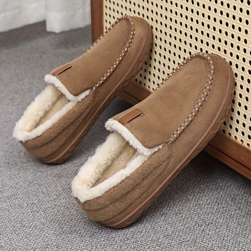 FLEECYFEET - Warm Sheep's Wool Loafer Slippers for Cozy Indoor Comfort 3
