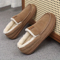 FLEECYFEET - Warm Sheep's Wool Loafer Slippers for Cozy Indoor Comfort 3
