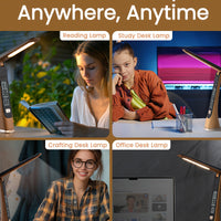 FLEXILUX - Foldable Portable LED Desk Lamp with Adjustable Brightness 4