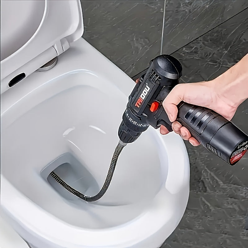 FLOWFIX - 59-Inch Electric Drain Snake for Efficient Clog Removal 0