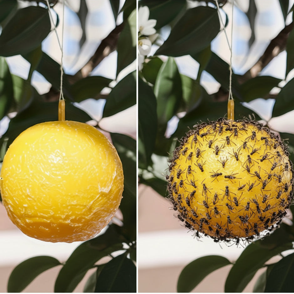 FLYORB - Sticky Fruit Fly Trap Balls for Effective Insect Control 2