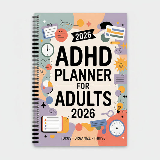 FOCUSVAULT - 2026 ADHD Adult Planner for Structured Daily & Weekly Productivity 0