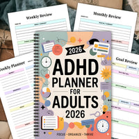 FOCUSVAULT - 2026 ADHD Adult Planner for Structured Daily & Weekly Productivity 1