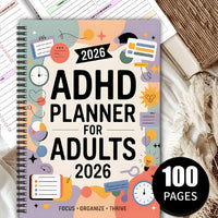 FOCUSVAULT - 2026 ADHD Adult Planner for Structured Daily & Weekly Productivity 2