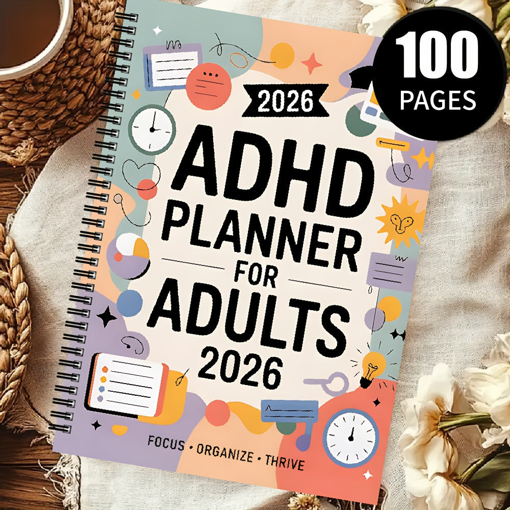 FOCUSVAULT - 2026 ADHD Adult Planner for Structured Daily & Weekly Productivity 4