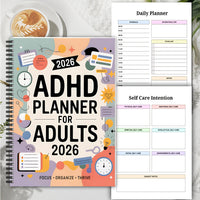 FOCUSVAULT - 2026 ADHD Adult Planner for Structured Daily & Weekly Productivity 7
